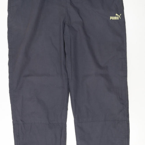 Puma Men's Black Jogger Trousers L Lightweight Casual