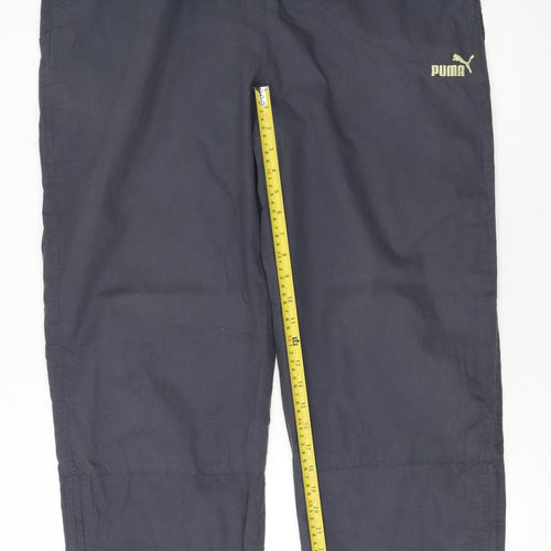 Puma Men's Black Jogger Trousers L Lightweight Casual