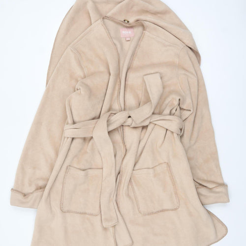 Marks and Spencer Rosie Womens Beige Fleece Belted Robe L