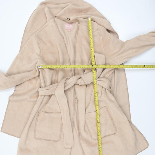 Marks and Spencer Rosie Womens Beige Fleece Belted Robe L