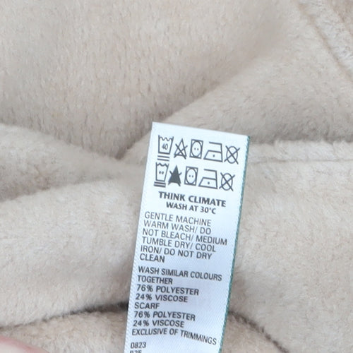 Marks and Spencer Rosie Womens Beige Fleece Belted Robe L