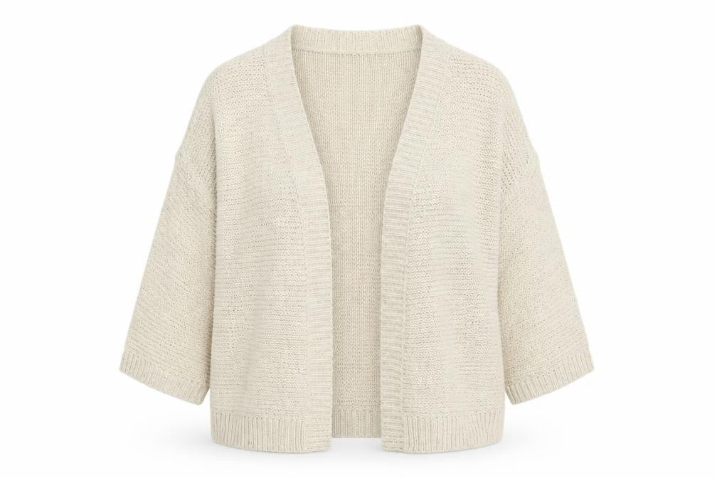 Wallis Women Beige L Open Knit Relaxed Cardigan Jumper