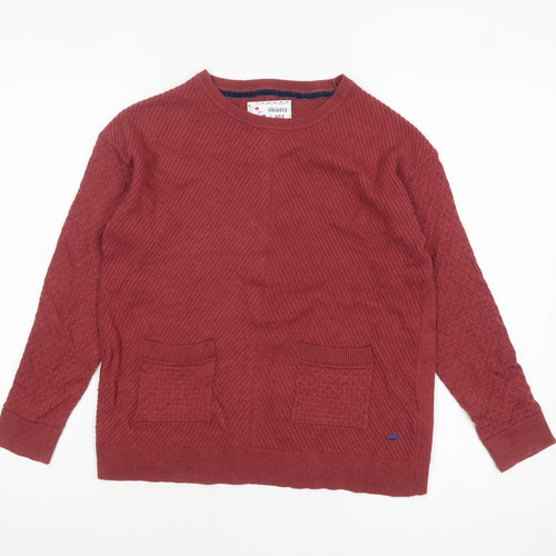 Mantaray Women's Red Knit Button Back Cardigan Size 8