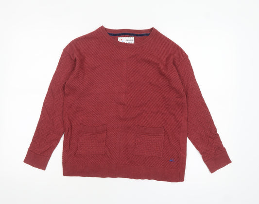 Mantaray Women's Red Knit Button Back Cardigan Size 8