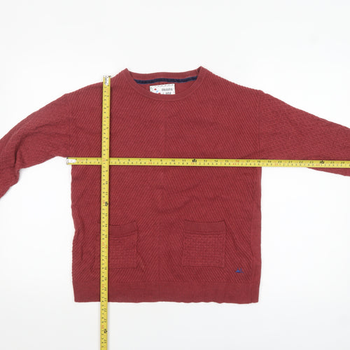 Mantaray Women's Red Knit Button Back Cardigan Size 8