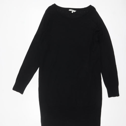 Peacocks Womens Black Size 14 Long Sleeve Pullover Jumper
