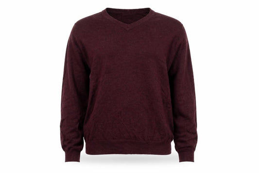 Front view of Debenhams Women Brown V-Neck Long Sleeve Knit Jumper, size S
