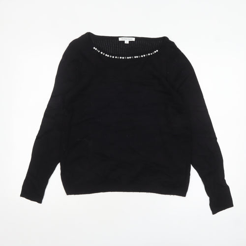 Fenn Wright Manson Women's Black Jewel Neck Knit Jumper M