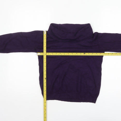 Marks and Spencer Womens Purple Cowl Neck Jumper Size 12