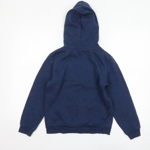 Puma Boys Blue Pullover Hoodie 11-12 Years Cotton Blend Sportswear