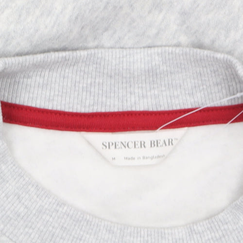 Marks and Spencer Men’s Grey Spencer Bear Embroidered Sweatshirt M