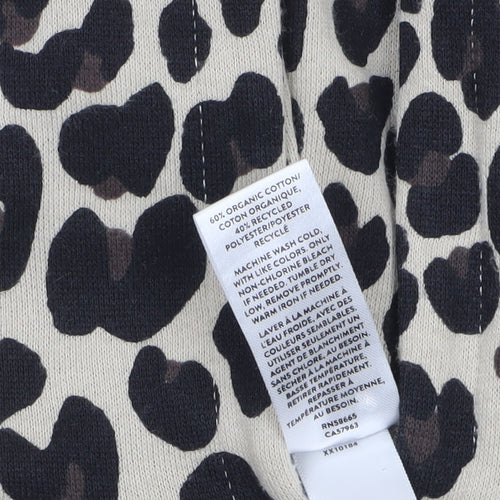 Nordstrom Women’s Beige Leopard Print Pullover Hoodie XL