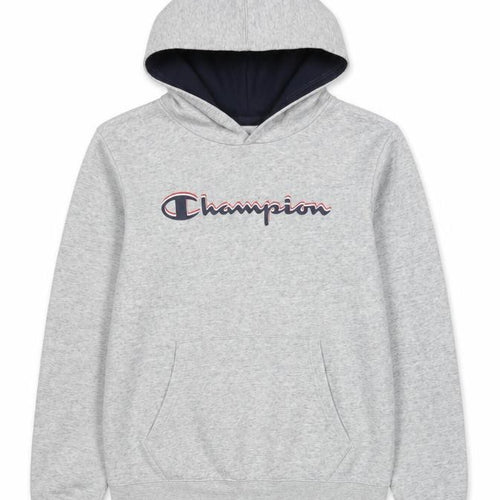 Champion Boys Grey Pullover Hoodie 2XL 15-16 Years Cotton Blend Logo