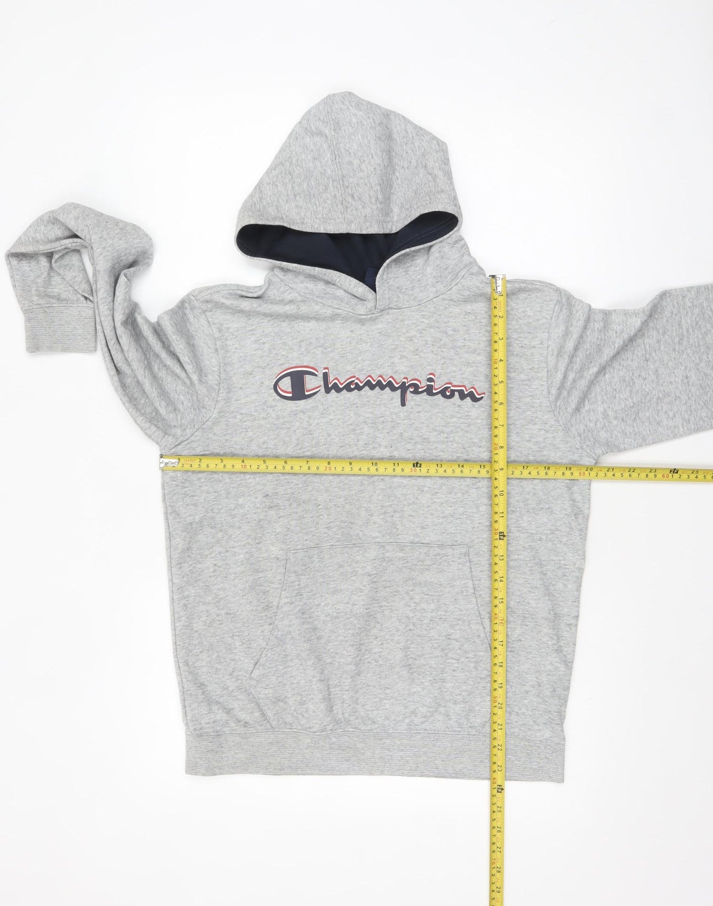 Champion Boys Grey Pullover Hoodie 2XL 15-16 Years Cotton Blend Logo