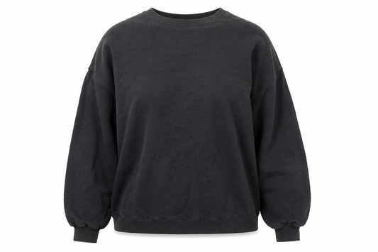 Front view of H&M Move Women's Black L Cotton Pullover Sweatshirt