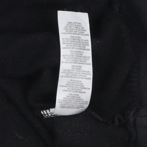 boohooMAN Men's Black Hoodie Medium Graphic Print Pullover