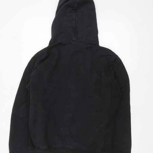 Uniqlo U Men Black Pullover Hoodie Small Cotton Blend Fleece