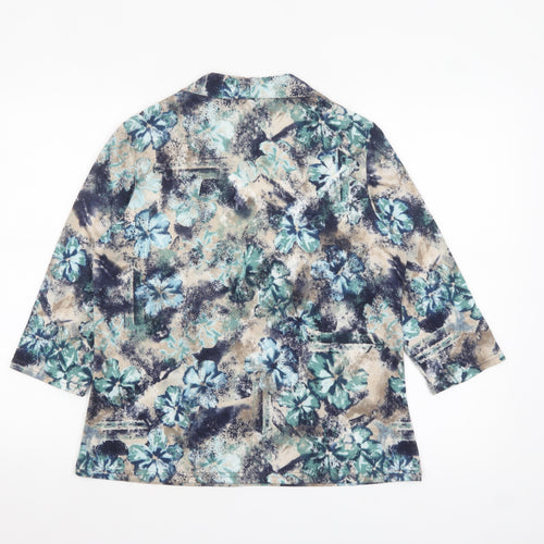 Honor Millburn Women's Multicoloured Floral Tunic Top Size 14