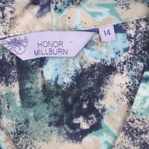Honor Millburn Women's Multicoloured Floral Tunic Top Size 14