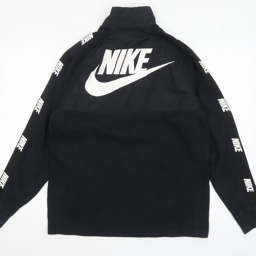Nike Men's Black Small 1/2 Zip Pullover Sweatshirt with Logo