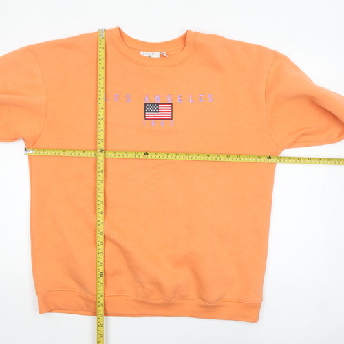Daisy Street Women's Orange Los Angeles Graphic Sweatshirt Size 14