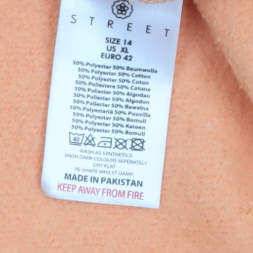 Daisy Street Women's Orange Los Angeles Graphic Sweatshirt Size 14
