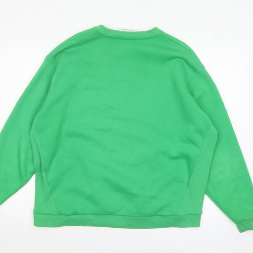 Supply & Demand Womens Green Los Angeles Crew Neck Sweatshirt UK 10