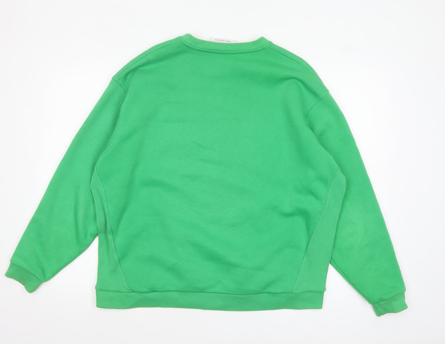 Supply & Demand Womens Green Los Angeles Crew Neck Sweatshirt UK 10