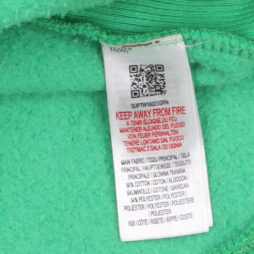 Supply & Demand Womens Green Los Angeles Crew Neck Sweatshirt UK 10