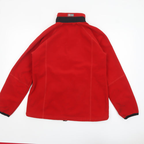 Tenson Women's Red Fleece Full Zip Jacket Size 12