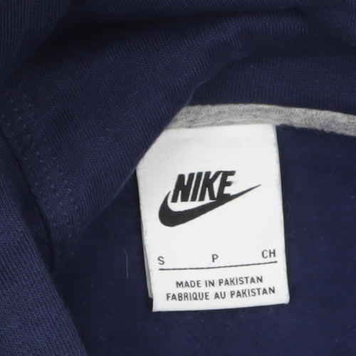 Nike Men's Blue Full Zip Hoodie Small Regular Fit Sportswear