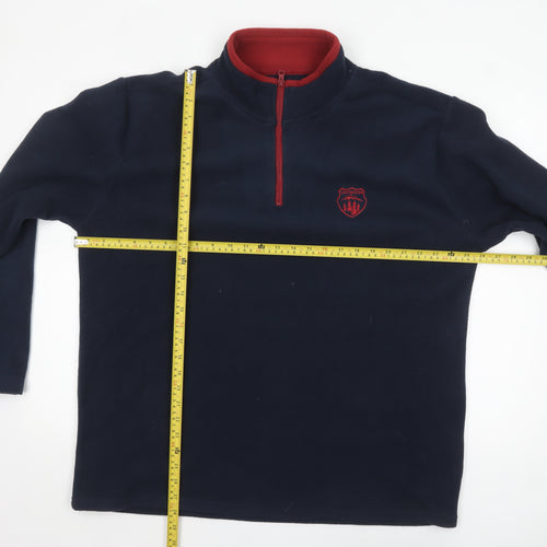 Atlas For Men Navy Blue XL Fleece 1/4 Zip Pullover Sweatshirt