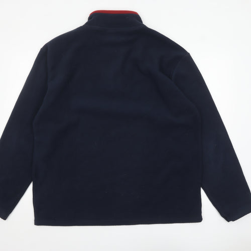Atlas For Men Navy Blue XL Fleece 1/4 Zip Pullover Sweatshirt