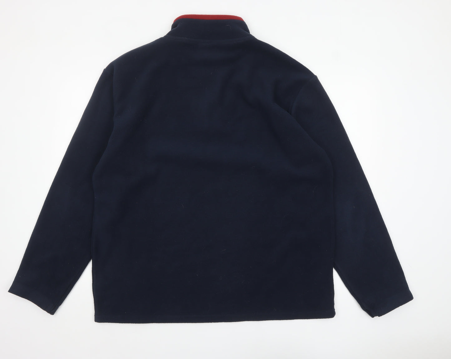 Atlas For Men Navy Blue XL Fleece 1/4 Zip Pullover Sweatshirt