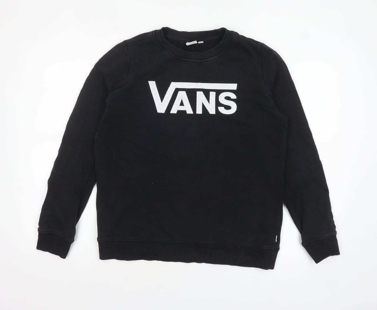 Vans Men's Black Logo Pullover Sweatshirt Size M