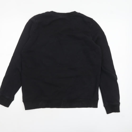Vans Men's Black Logo Pullover Sweatshirt Size M