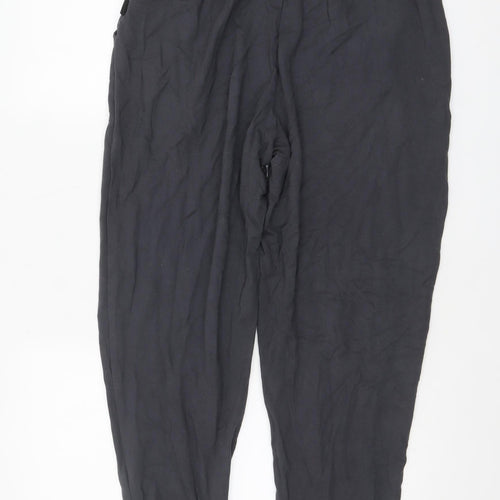 Animal Womens Black Size 14 Jogger Trousers with Pockets