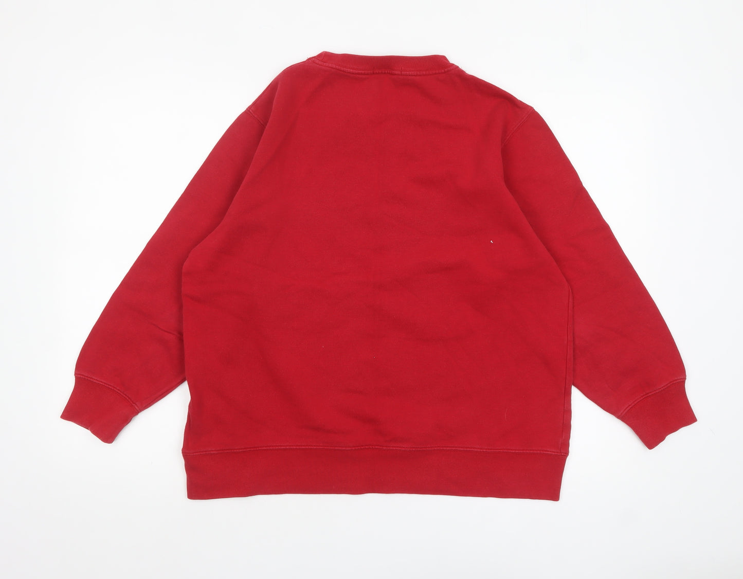 Marks and Spencer Women Red Crew Neck Pullover Sweatshirt Size 14
