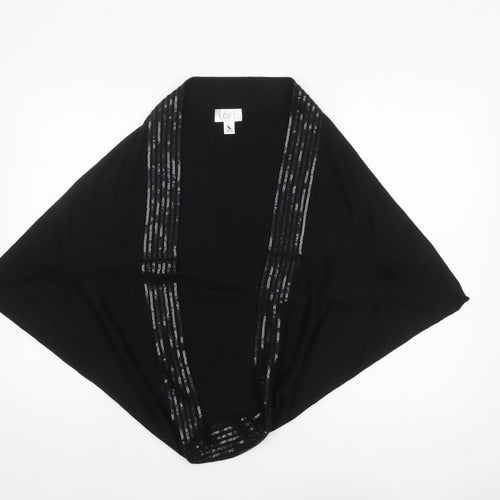 Ann Taylor Loft Women's Black Merino Wool Sequin Shrug L
