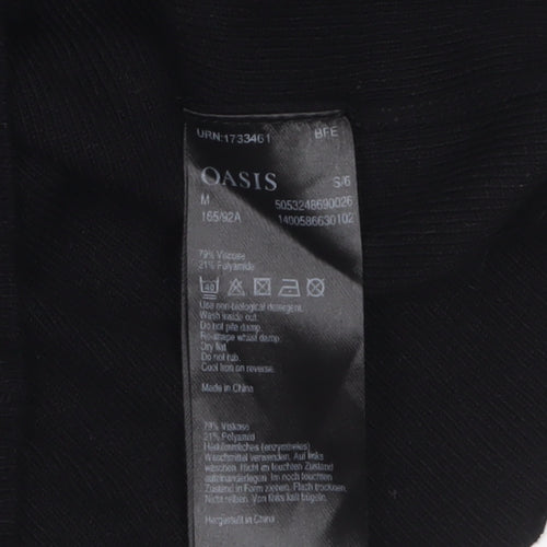 Oasis Women's Black Off Shoulder Knit Top Size 12