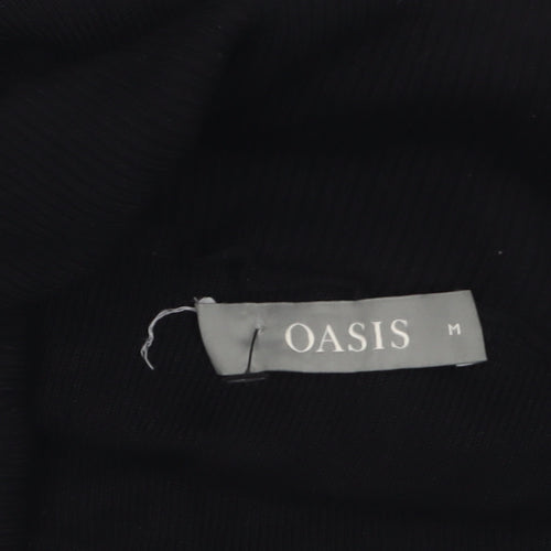 Oasis Women's Black Off Shoulder Knit Top Size 12