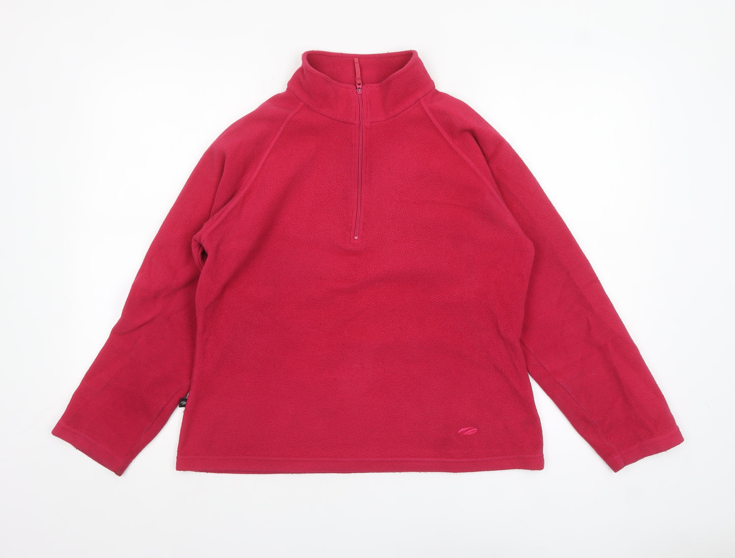 Mountainlife Womens Red Fleece Pullover Sweatshirt Size 12