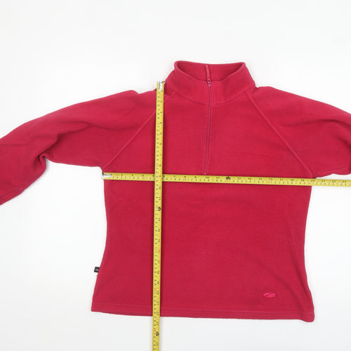 Mountainlife Womens Red Fleece Pullover Sweatshirt Size 12