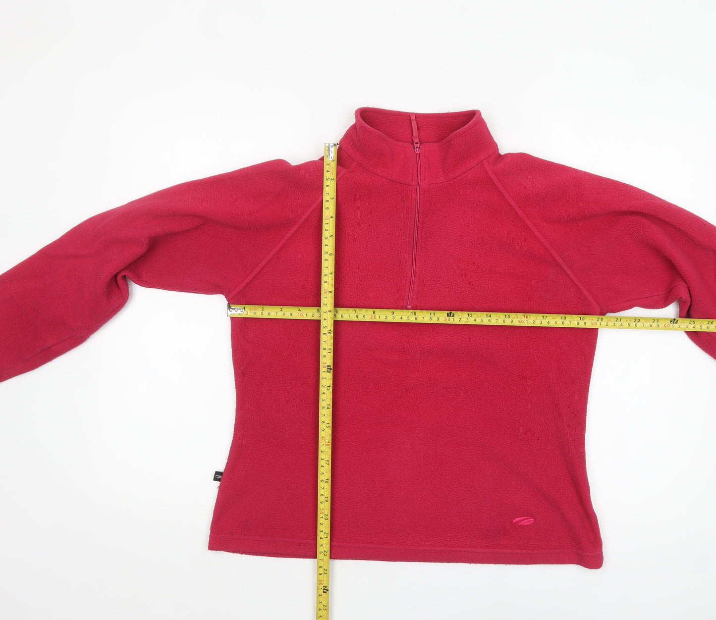 Mountainlife Womens Red Fleece Pullover Sweatshirt Size 12