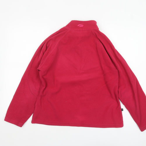 Mountainlife Womens Red Fleece Pullover Sweatshirt Size 12
