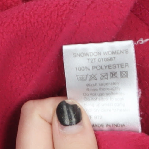 Mountainlife Womens Red Fleece Pullover Sweatshirt Size 12