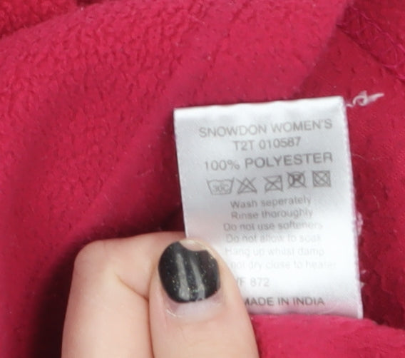Mountainlife Womens Red Fleece Pullover Sweatshirt Size 12