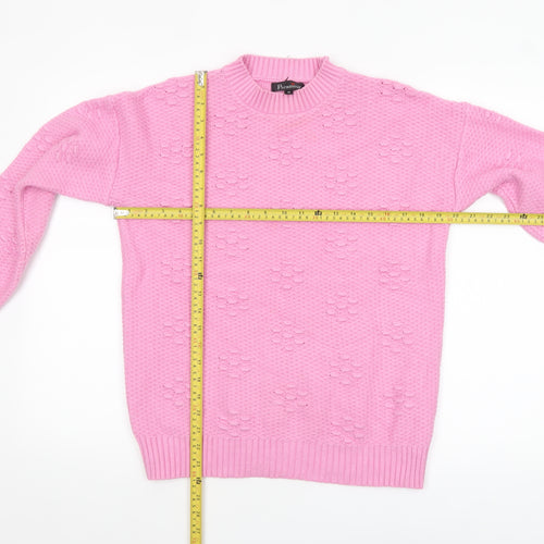Paramour Women’s Pink Crew Neck Knit Jumper Size M