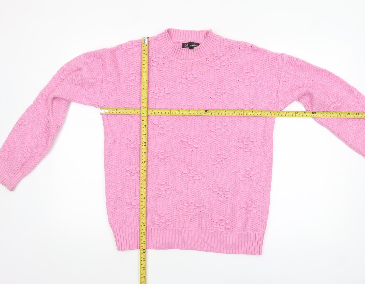 Paramour Women’s Pink Crew Neck Knit Jumper Size M