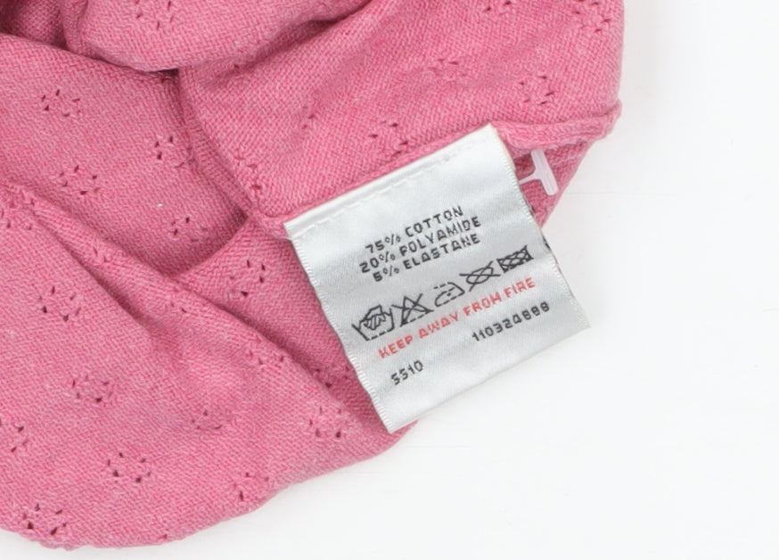 White Stuff Women's Pink Cotton Sleeveless Tank Top Size 8